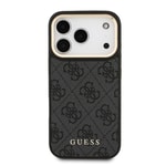 Apple iPhone 17 Pro Kılıf Guess Orjinal Lisanslı M-safe Şarj Özellikli Askılı ve 4G Logo Kartlıklı Kapak
