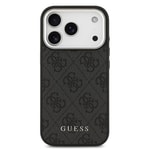 Apple iPhone 17 Pro Kılıf Guess Orjinal Lisanslı M-safe Şarj Özellikli 4G Klasik Yazı Logolu Kapak