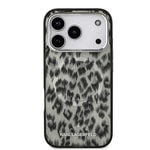 Apple iPhone 17 Pro Kılıf Karl Lagerfeld Orjinal Lisanslı M-safe Şarj Özellikli IML Leopar Baskılı Kapak