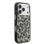 Apple iPhone 17 Pro Kılıf Karl Lagerfeld Orjinal Lisanslı M-safe Şarj Özellikli IML Leopar Baskılı Kapak