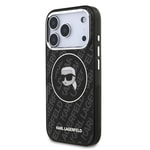 Apple iPhone 17 Pro Kılıf Karl Lagerfeld Orjinal Lisanslı IML Baskılı KL Heads Kapak