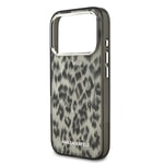 Apple iPhone 17 Pro Kılıf Karl Lagerfeld Orjinal Lisanslı M-safe Şarj Özellikli IML Leopar Baskılı Kapak