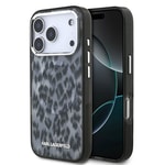 Apple iPhone 17 Pro Kılıf Karl Lagerfeld Orjinal Lisanslı M-safe Şarj Özellikli IML Leopar Baskılı Kapak