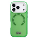 Apple iPhone 17 Pro Kılıf Lacoste Orjinal Lisanslı M-safe Şarj Özellikli İkonik Timsah Logolu Buzlu Kapak