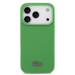 Apple iPhone 17 Pro Kılıf Lacoste Orjinal Lisanslı M-safe Şarj Özellikli PU Pike Desenli Metal Logolu Kartlıklı Kapak