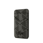 Apple iPhone 17 Pro Kılıf Lacoste Orjinal Lisanslı M-safe Şarj Özellikli PU Deri Tasarımlı Kartlıklı Karışık Monogram Desenli Kapak