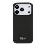 Apple iPhone 17 Pro Kılıf Lacoste Orjinal Lisanslı M-safe Şarj Özellikli PU Pike Desenli Metal Logolu Kartlıklı Kapak