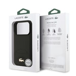 Apple iPhone 17 Pro Kılıf Lacoste Orjinal Lisanslı M-safe Şarj Özellikli PU Deri Tasarımlı Metal Logolu Kapak