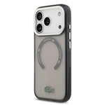Apple iPhone 17 Pro Kılıf Lacoste Orjinal Lisanslı M-safe Şarj Özellikli İkonik Timsah Logolu Buzlu Kapak