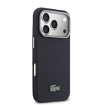 Apple iPhone 17 Pro Kılıf Lacoste Orjinal Lisanslı M-Safe Şarj Özellikli PVC Yarı Pike Desenli Arka Yüzey İkonik Timsah Dokuma Logolu Kapak