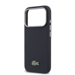 Apple iPhone 17 Pro Kılıf Lacoste Orjinal Lisanslı M-Safe Şarj Özellikli PVC Yarı Pike Desenli Arka Yüzey İkonik Timsah Dokuma Logolu Kapak
