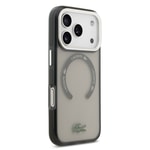 Apple iPhone 17 Pro Kılıf Lacoste Orjinal Lisanslı M-safe Şarj Özellikli İkonik Timsah Logolu Buzlu Kapak