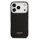 Apple iPhone 17 Pro Kılıf Lacoste Orjinal Lisanslı M-safe Şarj Özellikli Champs Elysees PU Deri Tasarımlı Kapak