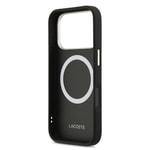 Apple iPhone 17 Pro Kılıf Lacoste Orjinal Lisanslı M-safe Şarj Özellikli Champs Elysees PU Deri Tasarımlı Kapak