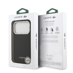 Apple iPhone 17 Pro Kılıf Lacoste Orjinal Lisanslı M-safe Şarj Özellikli Champs Elysees PU Deri Tasarımlı Kapak