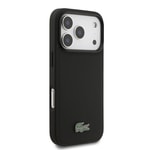 Apple iPhone 17 Pro Kılıf Lacoste Orjinal Lisanslı M-safe Şarj Özellikli PU Pike Desenli Metal Logolu Kartlıklı Kapak