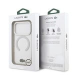 Apple iPhone 17 Pro Kılıf Lacoste Orjinal Lisanslı M-safe Şarj Özellikli İkonik Timsah Logolu Buzlu Kapak