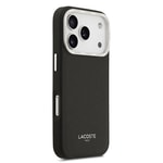 Apple iPhone 17 Pro Kılıf Lacoste Orjinal Lisanslı M-safe Şarj Özellikli Champs Elysees PU Deri Tasarımlı Kapak