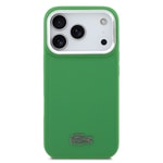Apple iPhone 17 Pro Kılıf Lacoste Orjinal Lisanslı M-safe Şarj Özellikli PU Pike Desenli Standlı Metal Logolu Kapak