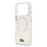 Apple iPhone 17 Pro Kılıf Lacoste Orjinal Lisanslı M-safe Şarj Özellikli İkonik Timsah Logolu Buzlu Kapak
