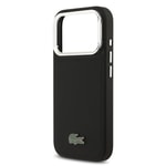 Apple iPhone 17 Pro Kılıf Lacoste Orjinal Lisanslı M-safe Şarj Özellikli PU Pike Desenli Standlı Metal Logolu Kapak