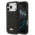 Apple iPhone 17 Pro Kılıf Lacoste Orjinal Lisanslı M-safe Şarj Özellikli PU Deri Tasarımlı Metal Logolu Kapak