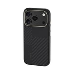 Apple iPhone 17 Pro Kılıf M-safe Şarj Özellikli Karbon Fiber Benks Montage Hybrid ArmorPro Kevlar Kapak