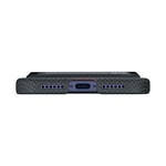 Apple iPhone 17 Pro Kılıf M-safe Şarj Özellikli Lumintex Teknolojili Fosforlu Aramid Fiber Pitaka Tactile Woven Aries Serisi Kapak
