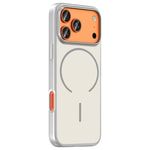 Apple iPhone 17 Pro Kılıf M-Safe Şarj Özellikli Metal Kamera Çerçeveli Zore Tiko Kapak