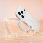 Apple iPhone 17 Pro Kılıf M-safe Şarj Özellikli Simli Standlı Pynana Dancing Circle Trendy Serisi Kapak