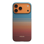 Apple iPhone 17 Pro Kılıf M-safe Şarj Özellikli Aramid Fiber Pitaka Sunset 2.0 California Dream Serisi Kapak
