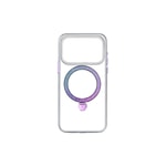 Apple iPhone 17 Pro Kılıf M-safe Şarj Özellikli Simli Standlı Pynana Dancing Circle Trendy Serisi Kapak