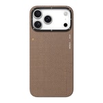Apple iPhone 17 Pro Kılıf M-safe Şarj Özellikli Aramid Fiber Youngkit 1500D Extreme Wing Titanyum-Gold Serisi Kapak