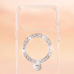 Apple iPhone 17 Pro Kılıf M-safe Şarj Özellikli Simli Standlı Pynana Dancing Circle Trendy Serisi Kapak
