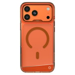 Apple iPhone 17 Pro Kılıf M-safe Şarj Özellikli Airbag Tasarımlı O-Ring Şeffaf Kajsa Trans Alüminyum Shield Serisi Kapak