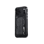 Apple iPhone 17 Pro Kılıf M-safe Şarj Özellikli Teknoloji Desenli Skinarma Helio Mag Charge Standlı Kapak