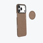 Apple iPhone 17 Pro Kılıf M-safe Şarj Özellikli Aramid Fiber Youngkit 1500D Extreme Wing Titanyum-Gold Serisi Kapak