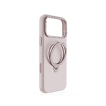 Apple iPhone 17 Pro Kılıf M-safe Şarj Özellikli Metal Standlı Sıvı Silikon Lenyes CK223 Kapak