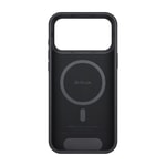 Apple iPhone 17 Pro Kılıf M-safe Şarj Özellikli Aramid Fiber Pitaka Military-Grade Classic Serisi Black-Grey Twill Kapak