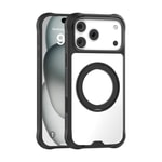 Apple iPhone 17 Pro Kılıf M-safe Şarj Özellikli Parmak Ring Standlı Airbag Tasarımlı Mutural Obsidian Serisi Kapak