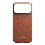 Apple iPhone 17 Pro Kılıf M-safe Şarj Özellikli Aramid Fiber Pitaka Tactile Woven Monogram Serisi Kapak