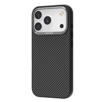 Apple iPhone 17 Pro Kılıf M-safe Şarj Özellikli 600D Metal Kamera Çerçeveli Raptic Aramid Fiber Serisi Kapak