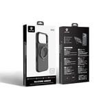 Apple iPhone 17 Pro Kılıf M-safe Şarj Özellikli Metal Standlı Sıvı Silikon Lenyes CK223 Kapak