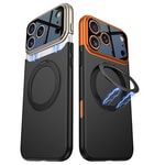Apple iPhone 17 Pro Kılıf M-safe Şarj Özellikli 360 Derece Standlı Çift Parçalı Zore Torino Kapak