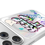 Apple iPhone 17 Pro Kılıf M-safe Şarj Özellikli 3D Baskılı Tasarım Mutural Graffiti Serisi Kapak