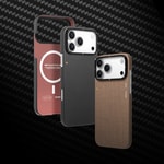 Apple iPhone 17 Pro Kılıf M-safe Şarj Özellikli Aramid Fiber Youngkit 1500D Extreme Wing Titanyum-Gold Serisi Kapak