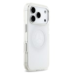 Apple iPhone 17 Pro Kılıf Mercedes Benz Orjinal Lisanslı M-safe Şarj Özellikli Buzlu PC Nostaljik Yıldız Dizayn Kapak