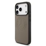 Apple iPhone 17 Pro Kılıf Mercedes Benz Orjinal Lisanslı M-safe Şarj Özellikli Hakiki Deri Nostaljik Yıldız Dizayn Kapak