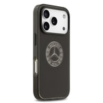 Apple iPhone 17 Pro Kılıf Mercedes Benz Orjinal Lisanslı M-safe Şarj Özellikli Buzlu PC Nostaljik Yıldız Dizayn Kapak