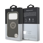 Apple iPhone 17 Pro Kılıf Mercedes Benz Orjinal Lisanslı M-safe Şarj Özellikli Buzlu PC Nostaljik Yıldız Dizayn Kapak